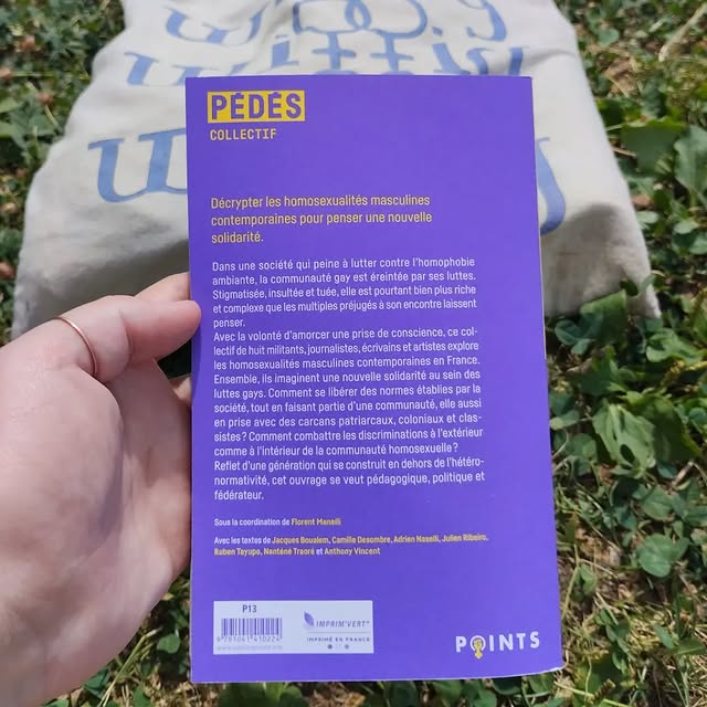 4 ème de couverture de "Pédés"